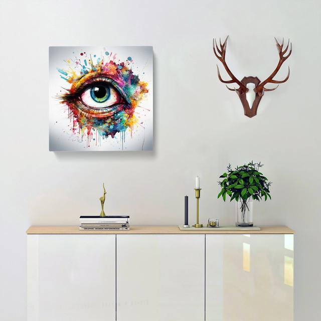 Eye Abstract Art No.1 - Art Prints 17 Stories Size: 35cm H x 35cm W x 3cm D on Productcaster.