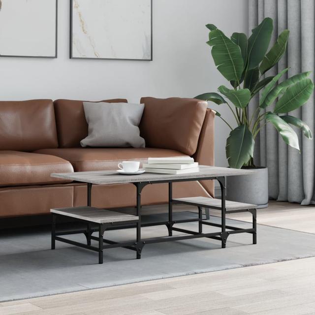 Vidaxl Coffee Table Sonoma Oak 100X50.5X40 Cm Engineered Wood LoftDesigns Farbe: Grau Sonoma on Productcaster.