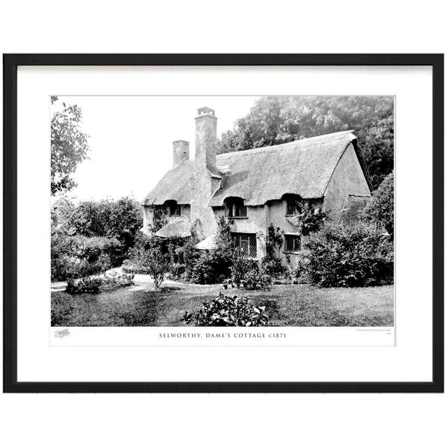 'Selworthy, Dame's Cottage C1871' - Picture Frame Photograph Print on Paper The Francis Frith Collection Size: 60cm H x 80cm W x 2.3cm D on Productcaster.