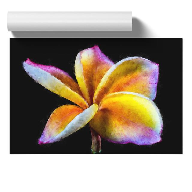 Frangipani Flower - No Frame Print East Urban Home Size: 42cm H x 59cm W x 0.1cm D on Productcaster.