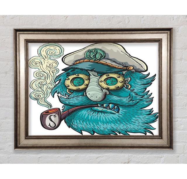 The Smoking Sailor Framed Print Bright Star Size: 21cm H x 42cm W on Productcaster.