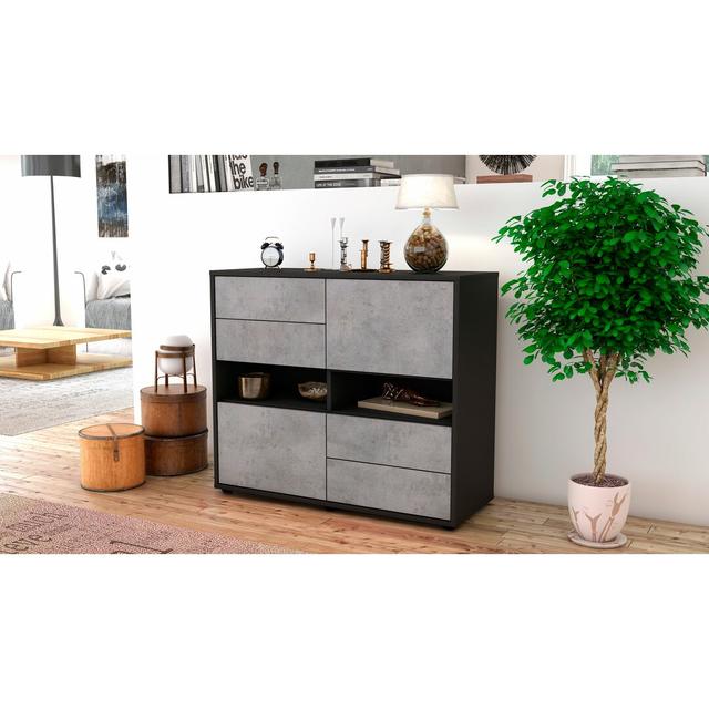 Prosper Sideboard Latitude Run Body and front colour: Anthracite/Concrete on Productcaster.