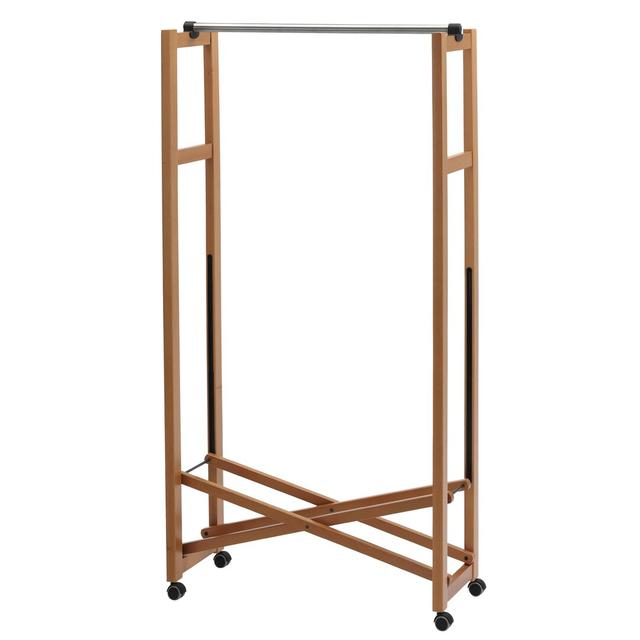 Swynford Solid Wood Freestanding Coat Rack August Grove Colour: Cherry on Productcaster.