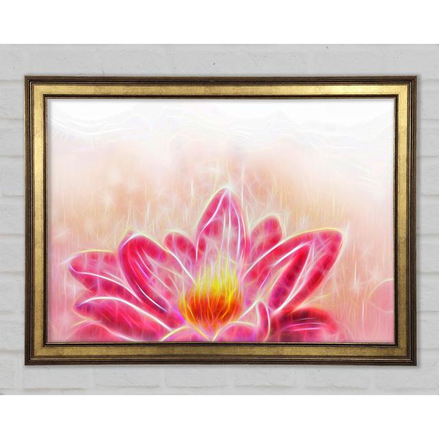 The Energy Of A Lotus Flower - Single Picture Frame Art Prints Marlow Home Co. Size: 84.1cm H x 118.9cm W x 1.5cm D on Productcaster.