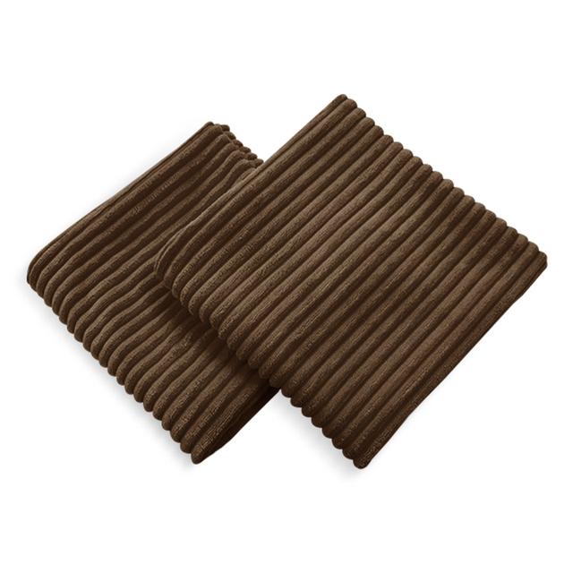 Avah Scatter Cushion Cover (Set of 2) Hashtag Home Size: 61cm H x 61cm W x 1cm D, Colour: Chocolate on Productcaster.