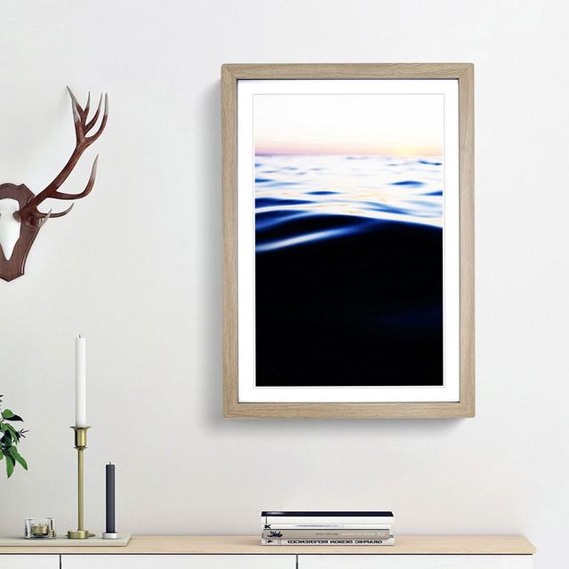 Ocean Be Cool in Abstract - Picture Frame Photograph Print East Urban Home Frame Option: Oak Framed, Size: 48cm H x 36cm W x 2cm D on Productcaster.