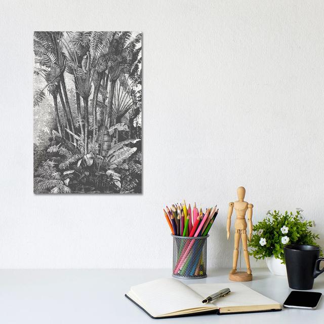 Palms in Water Ivy Bronx Format: Wrapped Canvas, Size: 30.48cm H x 20.32cm W x 1.905cm D on Productcaster.