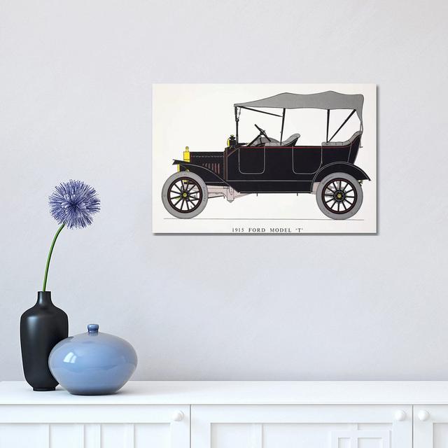 Auto: Model T Ford, 1915 - Wrapped Canvas Graphic Art Borough Wharf Size: 20.32cm H x 30.48cm W x 1.91cm D on Productcaster.