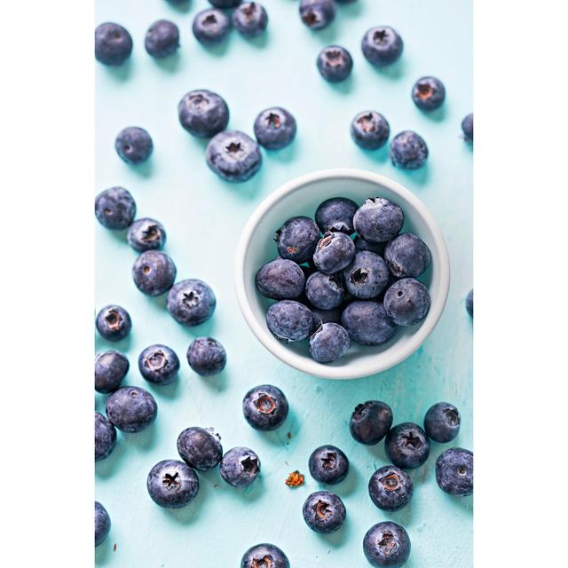 Blueberries by Bartosz Luczak - Wrapped Canvas Print Ebern Designs Size: 91cm H x 61cm W x 3.8cm D on Productcaster.