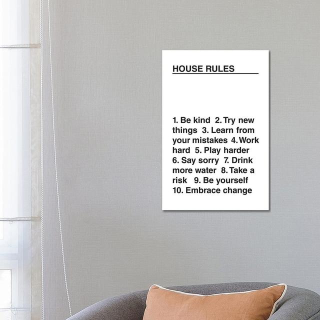 House Rules Maturi Size: 66.04cm H x 45.72cm W x 1.91cm D on Productcaster.