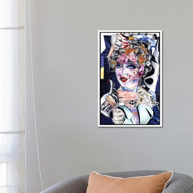 Madonna by Glil - Print on Canvas 17 Stories Format: White Framed, Size: 66.04cm H x 45.72cm W x 3.81cm D on Productcaster.