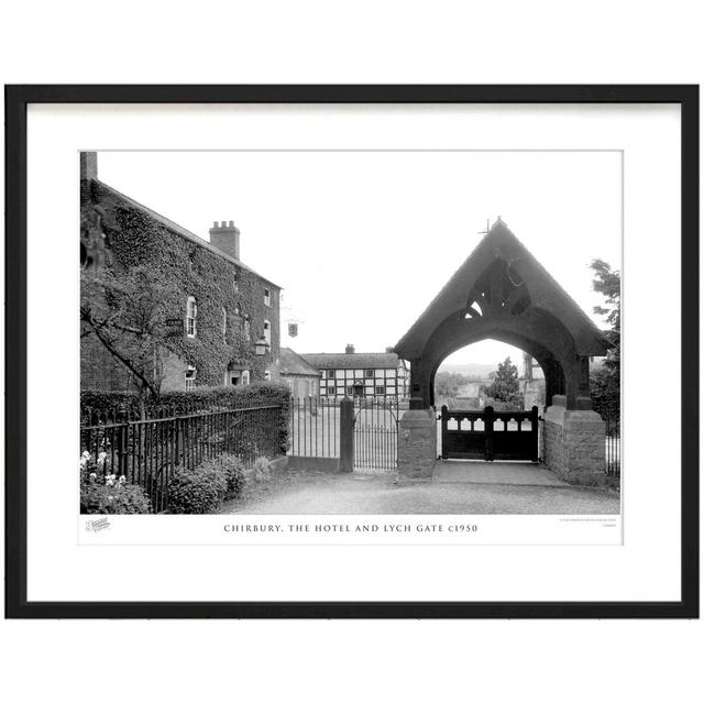 'Chirbury, the Hotel and Lych Gate C1950' by Francis Frith - Picture Frame Photograph Print on Paper The Francis Frith Collection Size: 40cm H x 50cm on Productcaster.