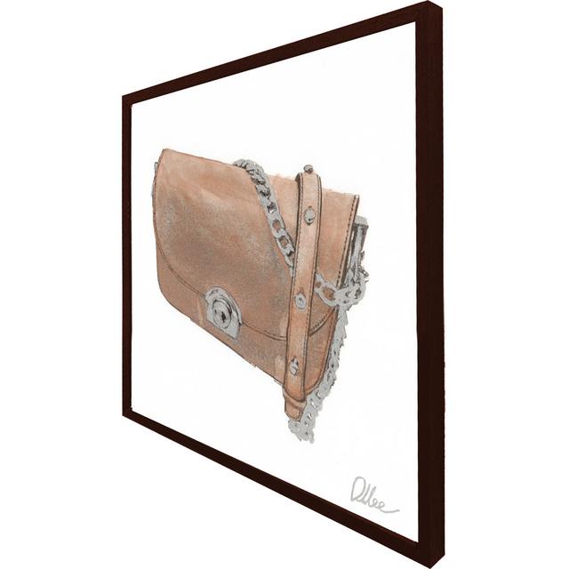 Hand Bag - Single Picture Frame Art Prints Brambly Cottage Size: 76cm H x 76cm W x 4cm D, Frame Option: Brown on Productcaster.