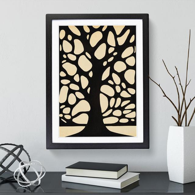 Silhouette of a Tree No.4 - Picture Frame Graphic Art ClassicLiving Frame Colour: Black Framed, Size: 64cm H x 46cm W x 2cm D on Productcaster.