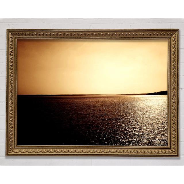 Sunshine Glistening On The Ocean - Print Bright Star Size: 29.7cm H x 42cm W on Productcaster.