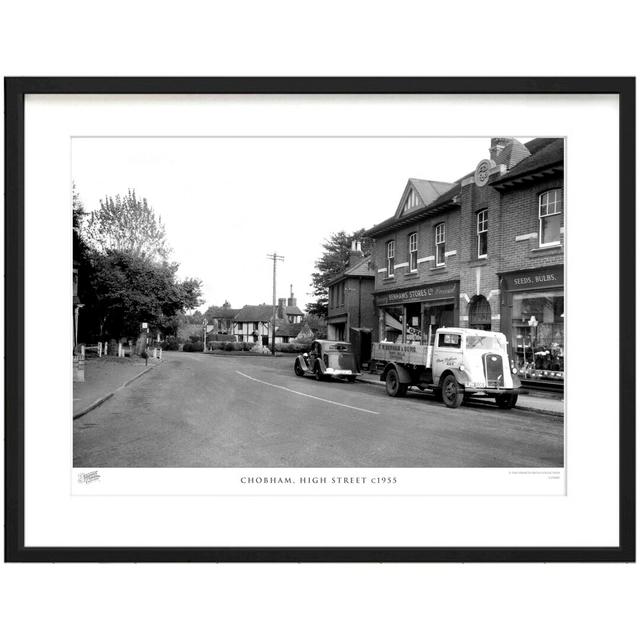 'Chobham, High Street C1955' by Francis Frith - Picture Frame Photograph Print on Paper The Francis Frith Collection Size: 60cm H x 80cm W x 2.3cm D on Productcaster.