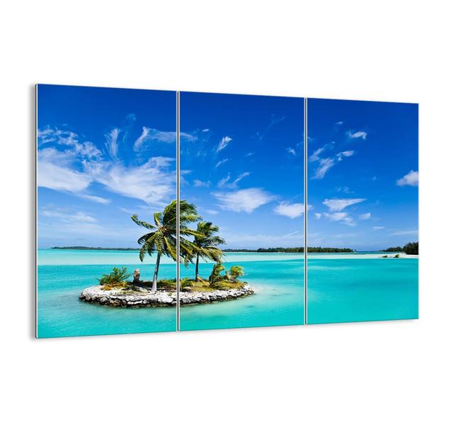 'Heaven on Earth' - 3 Piece Unframed Photograph Print Set on Glass Highland Dunes Size: 110cm H x 165cm W x 1.8cm D on Productcaster.