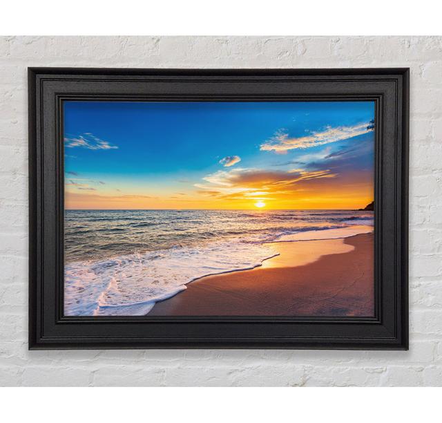 Beach On The South East Coast Framed Print Highland Dunes Size: 59.7cm H x 84.1cm W x 8cm D on Productcaster.