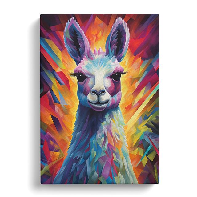 Llama Orphism - Print World Menagerie Size: 60cm H x 40cm W x 3cm D on Productcaster.