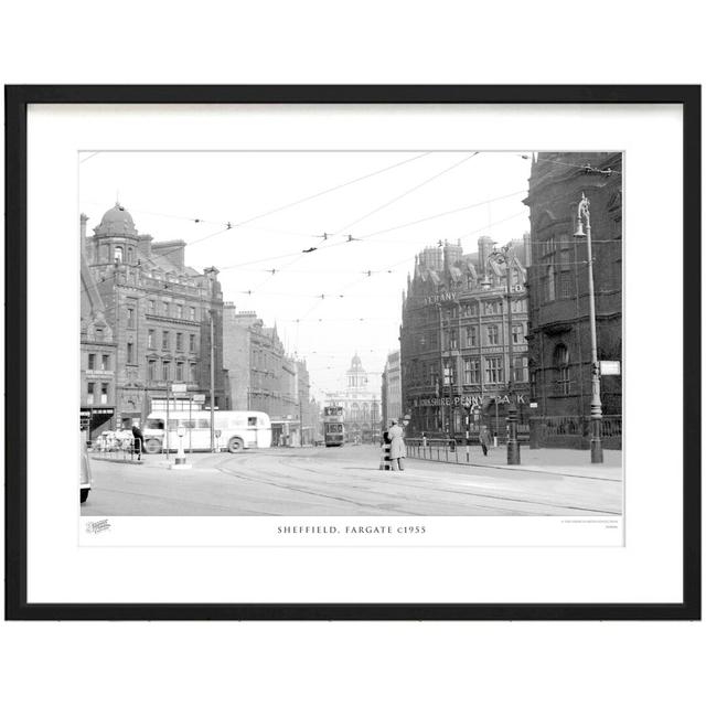 'Sheffield, Fargate C1955' by Francis Frith - Picture Frame Photograph Print on Paper The Francis Frith Collection Size: 40cm H x 50cm W x 2.3cm D on Productcaster.