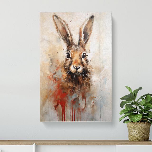 Hare Gestural - No Frame Print Brambly Cottage Size: 50cm H x 35cm W x 3cm D on Productcaster.