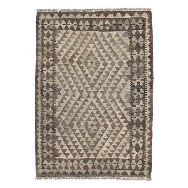 One-of-a-Kind Eyvetta Hand-Knotted 100cm x 150cm Wool Area Rug in Brown/Beige Gracie Oaks on Productcaster.