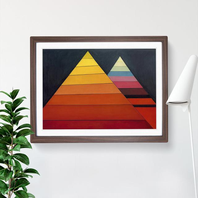 Geometric Pyramids Vol.3 Abstract - Single Picture Frame Print Alpen Home Frame Colour: Walnut Framed, Size: 25cm H x 34cm W x 2cm D on Productcaster.