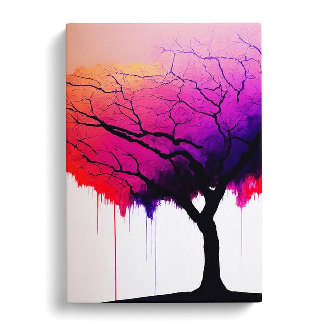 Cunegunda Plum Treeed - Wrapped Canvas Graphic Art Marlow Home Co. Size: 76cm H x 50cm W x 3cm D on Productcaster.