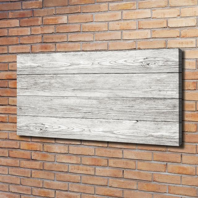 Wooden Background - Wrapped Canvas Art Prints August Grove on Productcaster.