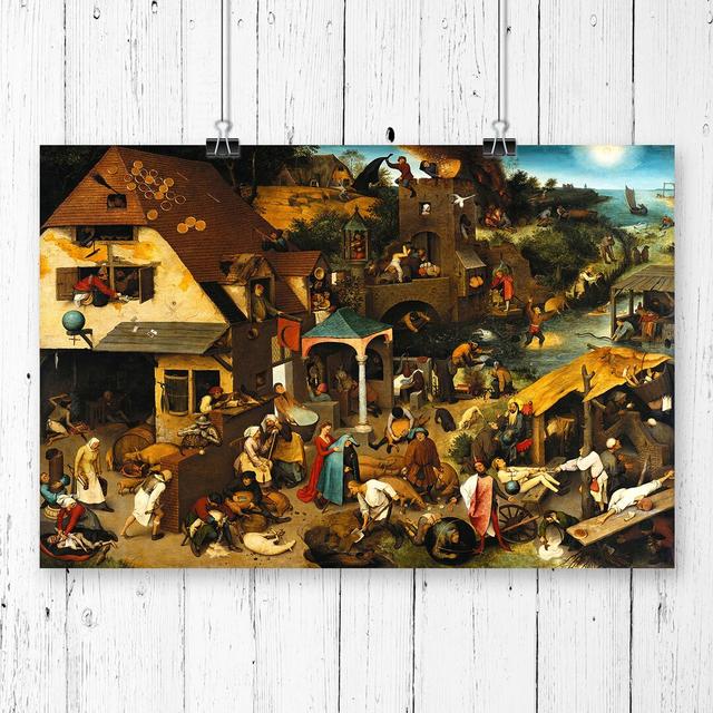 Pieter Bruegel The Elder - No Frame Print East Urban Home Size: 29.7 x 42cm on Productcaster.