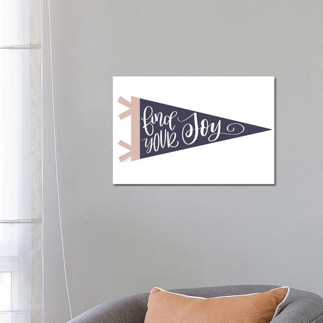 Find Your Joy Pennant Happy Larry Size: 45.72cm H x 66.04cm W x 1.905cm D on Productcaster.