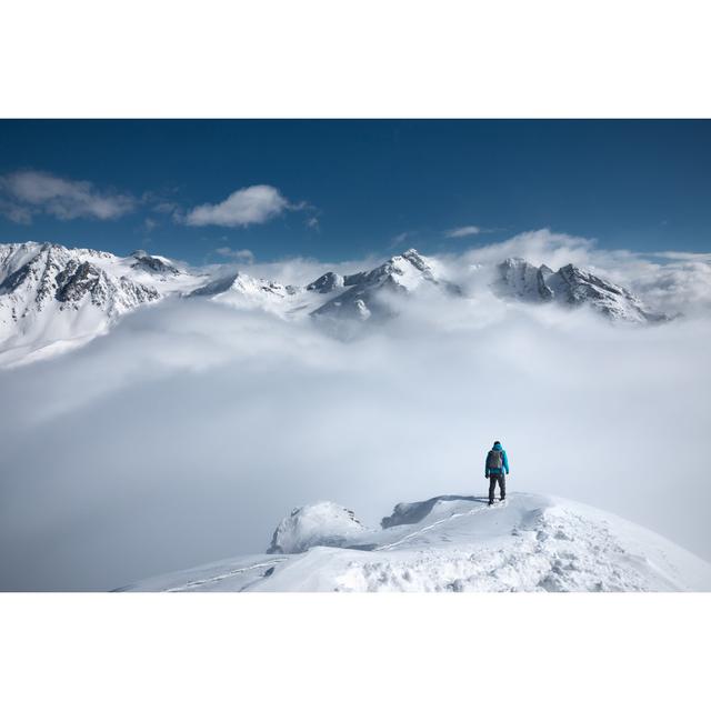 Mountain Hiking by Borchee - No Frame Print on Canvas Alpen Home Size: 61cm H x 91cm W on Productcaster.