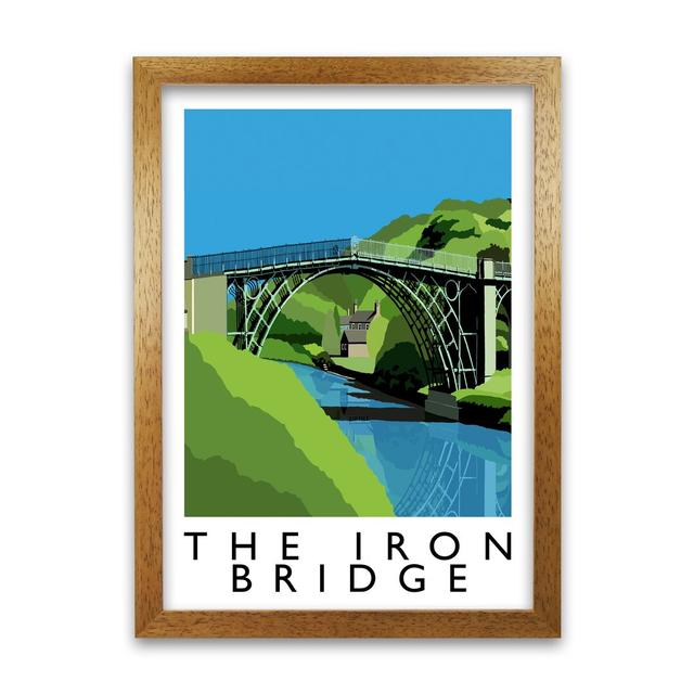 The Iron Bridge by Richard O'Neill - Single Picture Frame Print 17 Stories Frame Options: Honey Oak, Size: 42 cm H x 297 cm W on Productcaster.