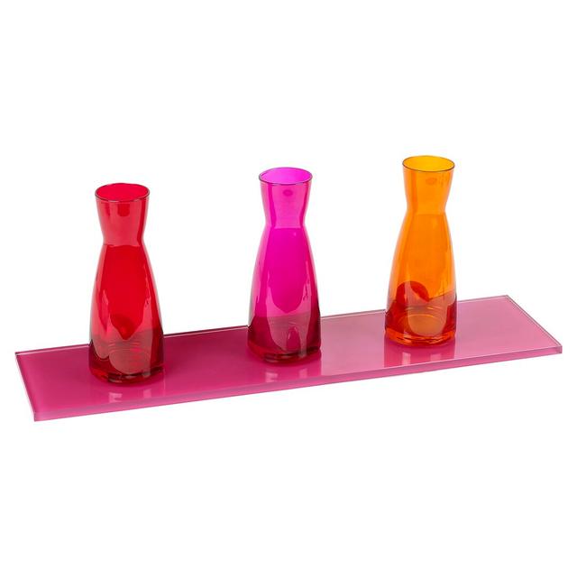 Amrutha Wall Shelf 17 Stories Size: 2cm H x 60cm W x 15cm D, Finish: Pink on Productcaster.