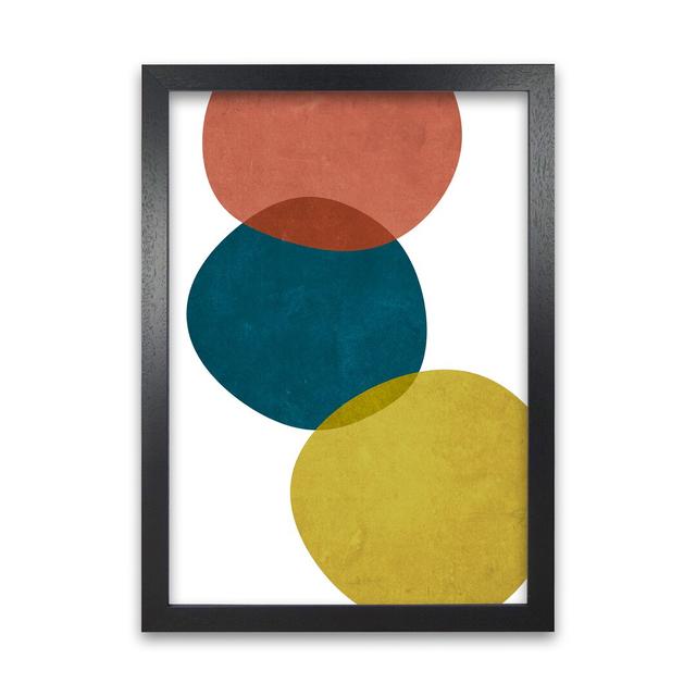 Abstract Shapes A - Graphic Art Print on Paper Norden Home Frame Option: Black Frame, Size: 42cm H x 30cm W x 3cm D on Productcaster.