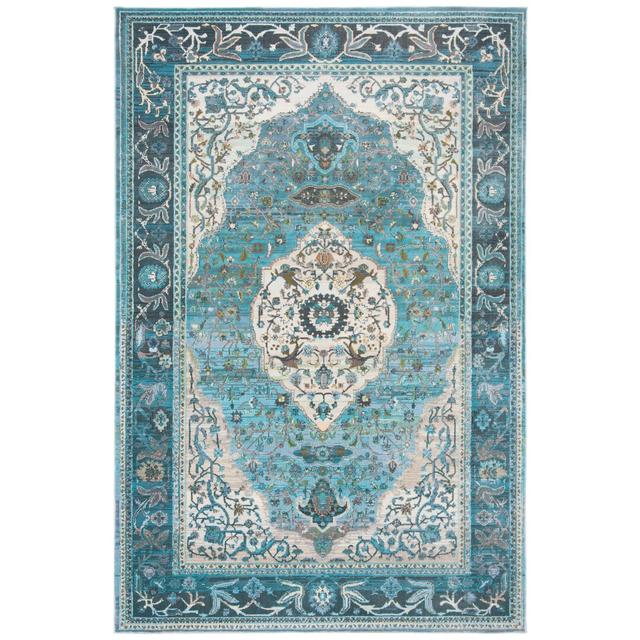 Abid Oriental Machine Woven Area Rug Mistana Rug Size: Rectangle 90 x 150cm on Productcaster.