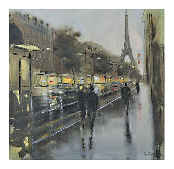 'Paris Reflections' Painting Print East Urban Home Format: Without frame on Productcaster.