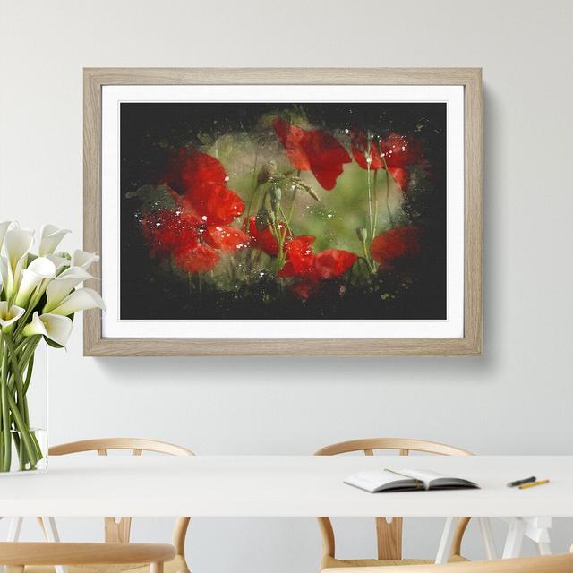 Field of Poppies Vol.7 - Picture Frame Graphic Art East Urban Home Size: 27cm H x 36cm W x 2cm D, Frame Option: Oak Framed on Productcaster.