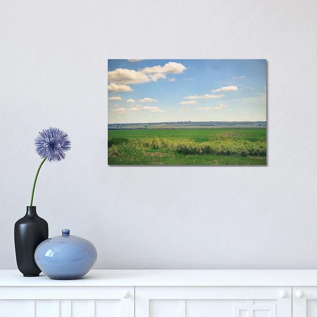 The Fields by Roberta Murray - Wrapped Canvas Photograph Brambly Cottage Size: 30.48cm H x 45.72cm W x 1.905cm D on Productcaster.