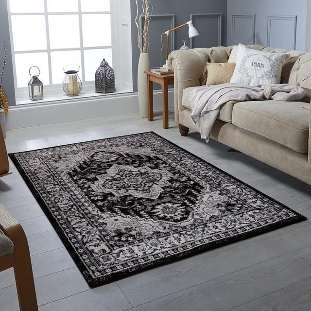 Cassonia Dhurrie Grey Rug 17 Stories Rug Size: Rectangle 80 x 150cm on Productcaster.