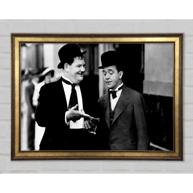 Laurel And Hardy Money - Print Brayden Studio Size: 84.1cm H x 118.9cm W x 1.5cm D on Productcaster.