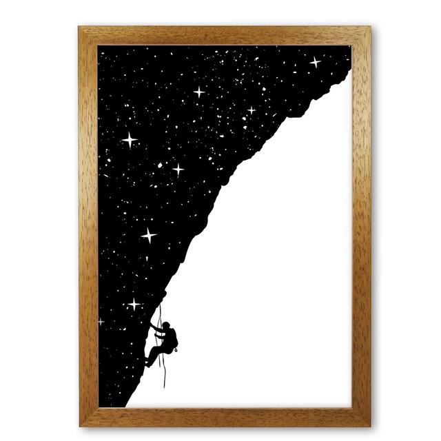 Night Climber by Remove Mercedes Lopes Charro - Graphic Art Print on Paper East Urban Home Size: 29.7 cm H x 21 cm W x 5 cm D, Frame Options: Honey Oa on Productcaster.