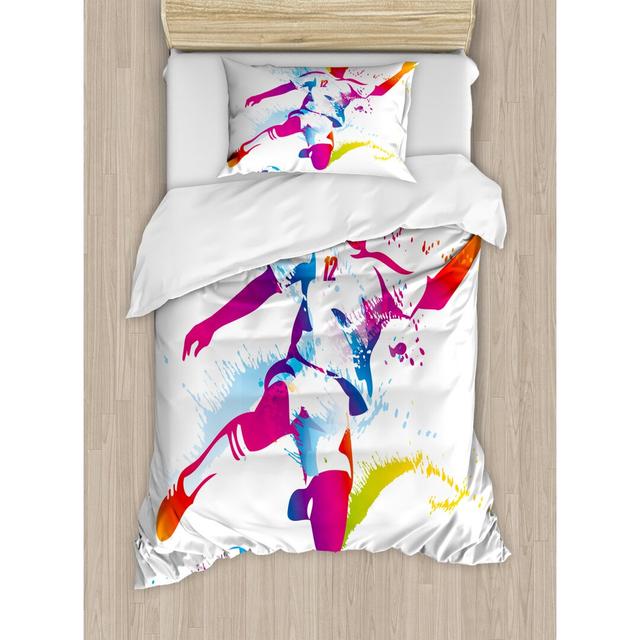 Waynesville No Pattern [EU ONLY] Duvet Cover Set with Pillowcases Ebern Designs Size: Single Duvet Cover + 1 Standard Pillowcase on Productcaster.