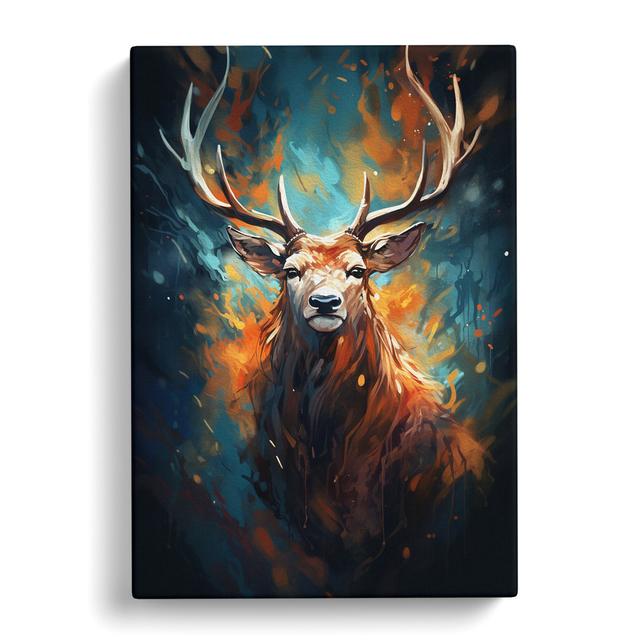 Stag No.2 - Print Alpen Home Size: 50cm H x 35cm W x 3cm D on Productcaster.