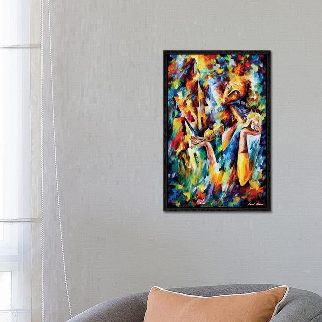 Sweet Dreams by Leonid Afremov - Painting Print on Canvas 17 Stories Format: Black Framed Canvas, Size: 66.04cm H x 45.72cm W x 3.81cm D on Productcaster.