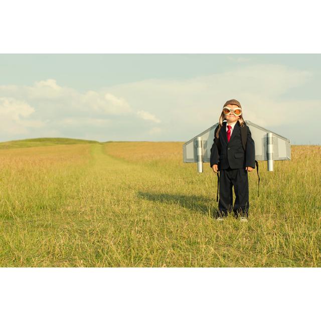 Young Boy Wearing Business Suit by RichVintage - No Frame Art Prints on Canvas 17 Stories Size: 51cm H x 76cm W on Productcaster.