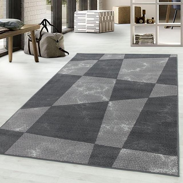 Leavy Flatweave Grey Rug Metro Lane Rug Size: Rectangle 200 x 290cm on Productcaster.