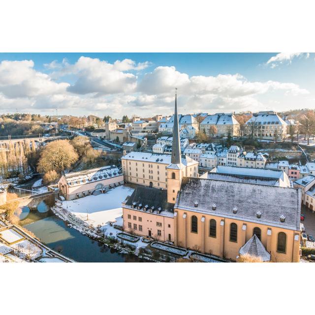 Luxembourg City Winter - Wrapped Canvas Print 17 Stories Size: 81cm H x 122cm W on Productcaster.