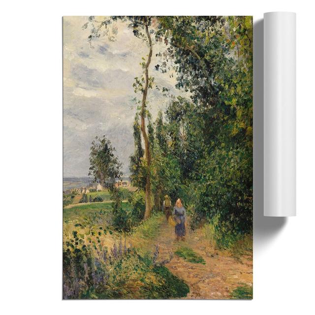 Landscape in Pontoise by Camille Pissarro - Unframed Painting East Urban Home Size: 30cm H x 21cm W x 0.1cm D on Productcaster.