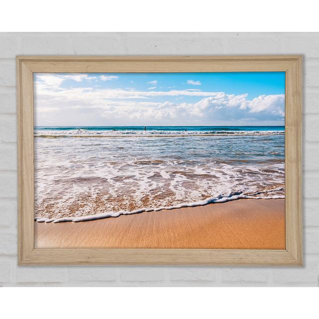 Beautiful Sandy Day At The Beach Framed Print Highland Dunes Size: 29.7cm H x 42cm W x 1.5cm D on Productcaster.